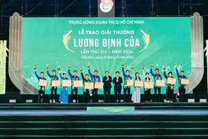 Cựu sinh viên Khoa Kinh tế & Phát triển nông thôn vinh dự được nhận giải thưởng Lương Định Của năm 2024