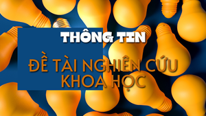 Thông tin đề tài: Giải pháp thúc đẩy phát triển hợp tác xã nông nghiệp ứng dụng công nghệ cao tại tỉnh Thái Nguyên